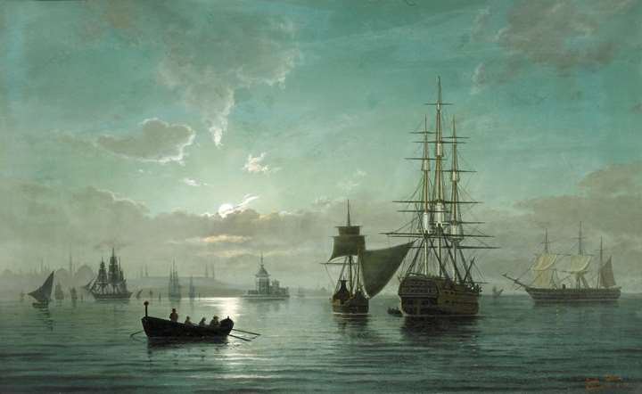 Ships at Night, Constantinople